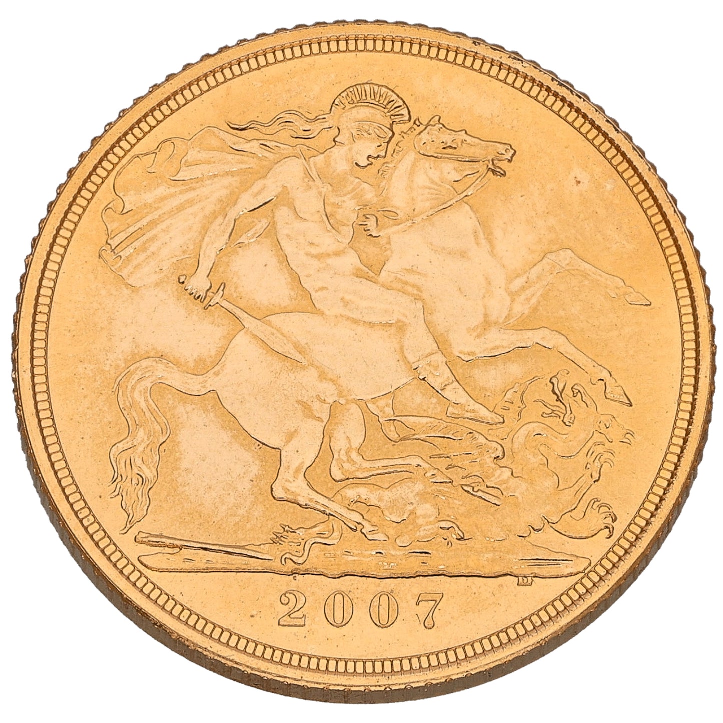 22ct Gold Queen Elizabeth II Full Sovereign Coin 2007