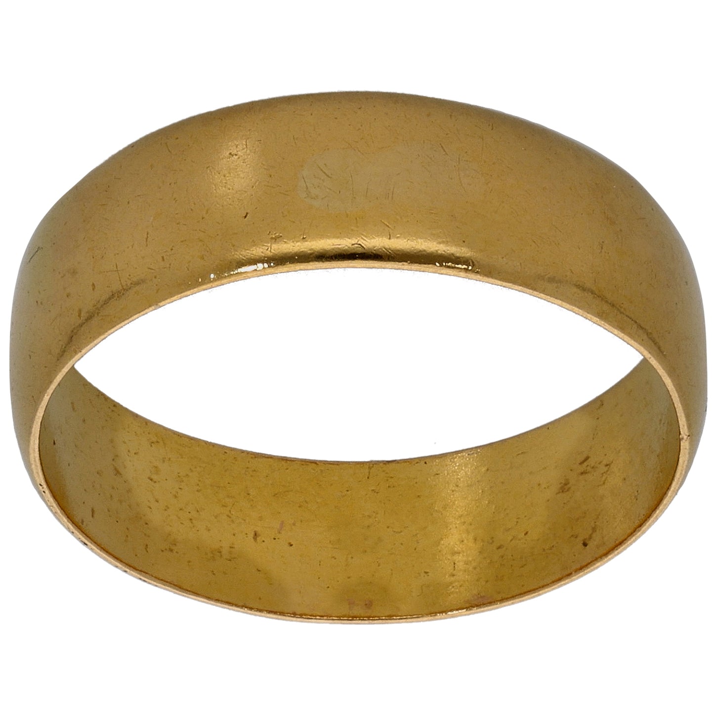 22ct Gold Plain Wedding Ring Size P