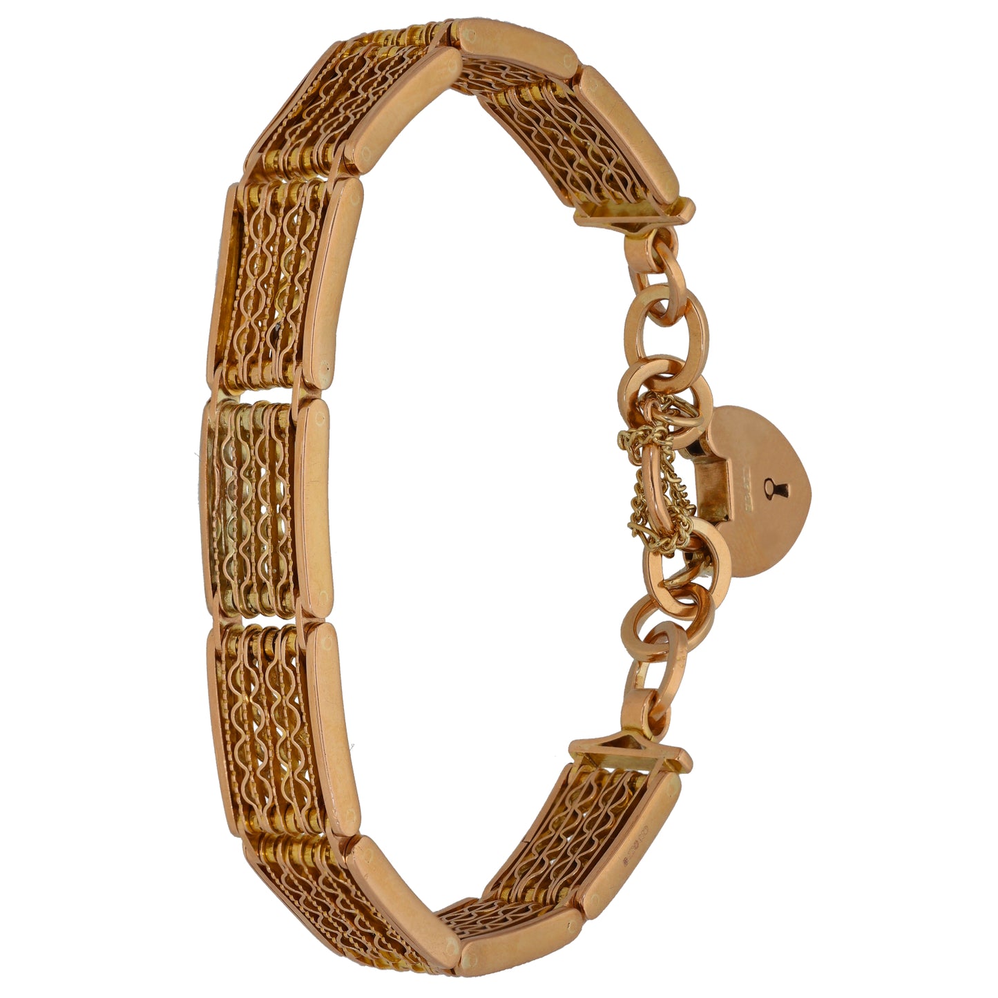 9ct Gold Gate Bracelet
