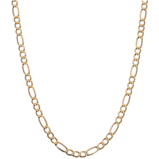 9ct Gold Figaro Chain 18"