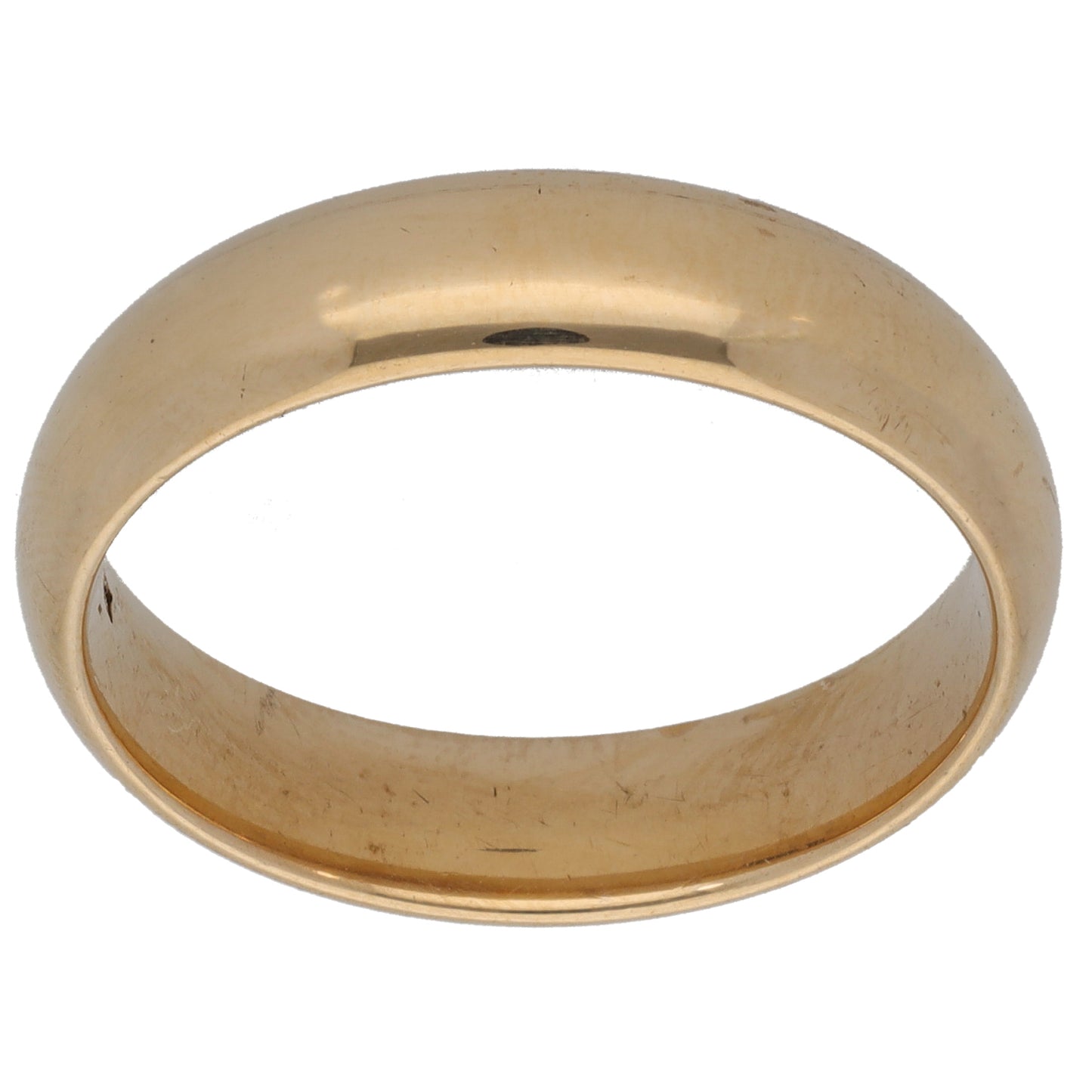 9ct Gold Plain Wedding Ring Size S