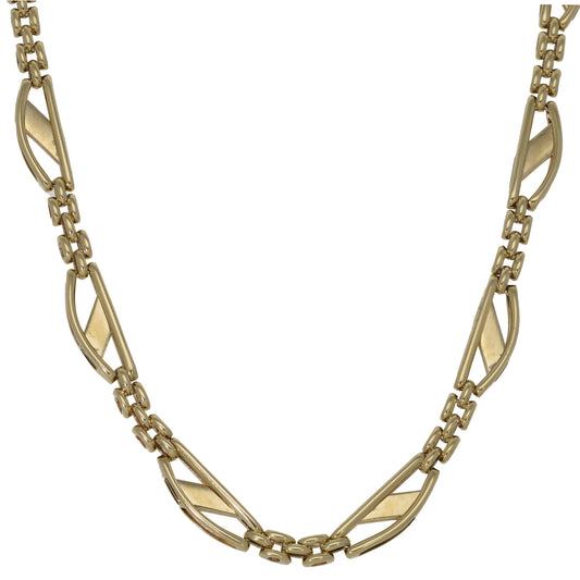 9ct Gold Fancy Necklace 16"