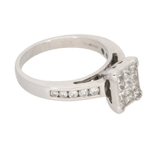 Load image into Gallery viewer, 18ct White Gold Diamond Dress/Cocktail Ring Size L
