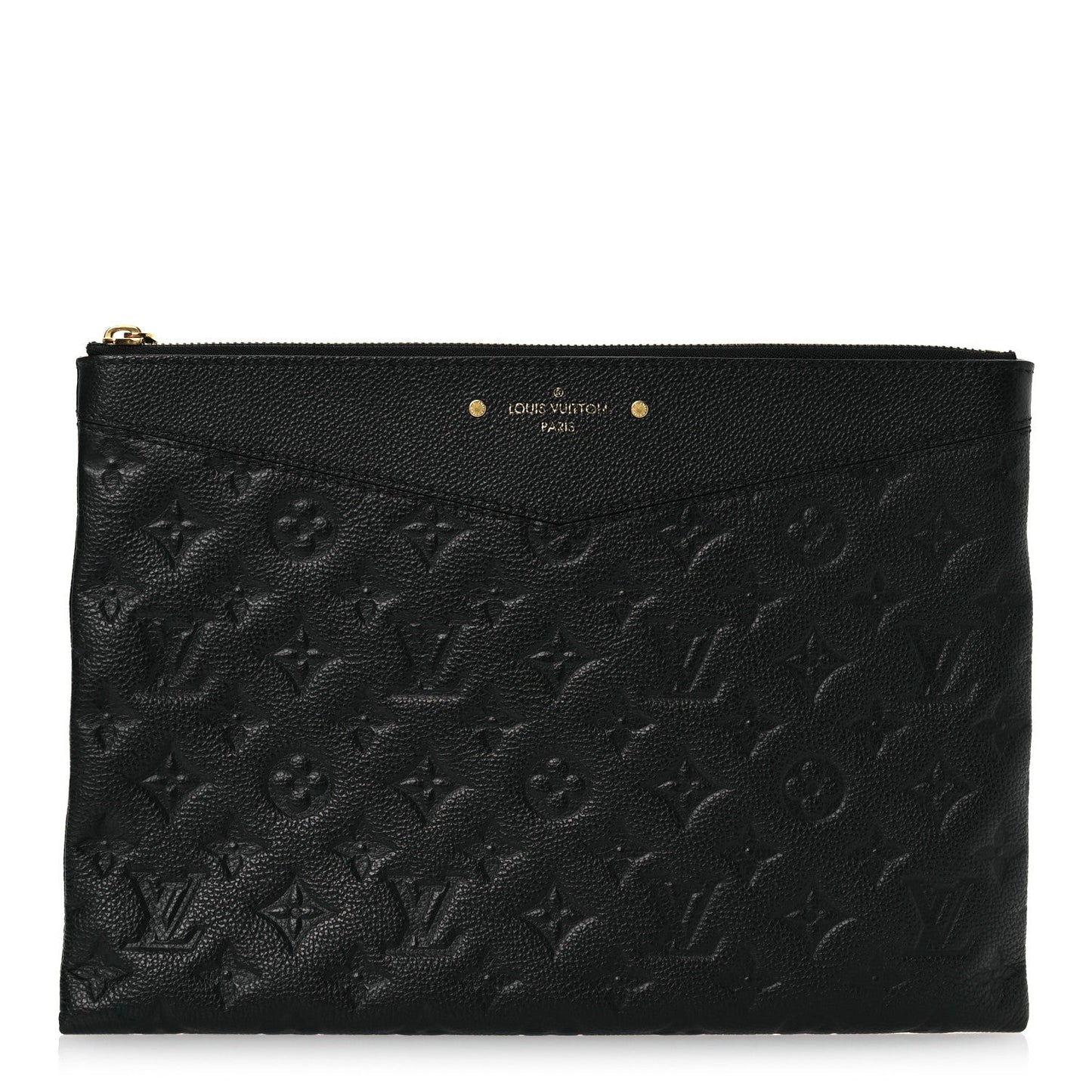 Louis Vuitton Empreinte Daily Pouch Poudre Leather Bag - Black