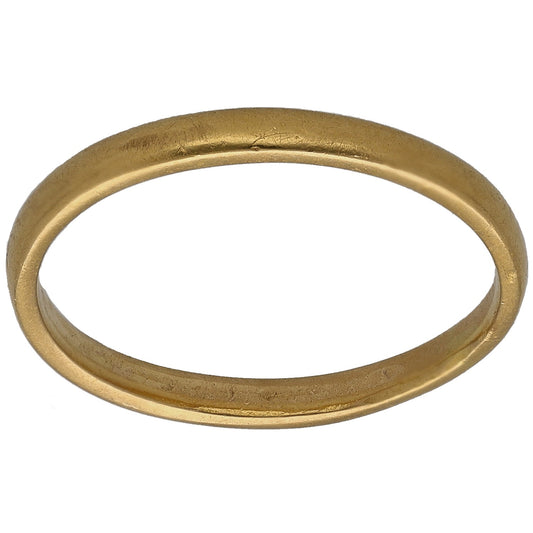 22ct Gold Plain Wedding Ring Size O