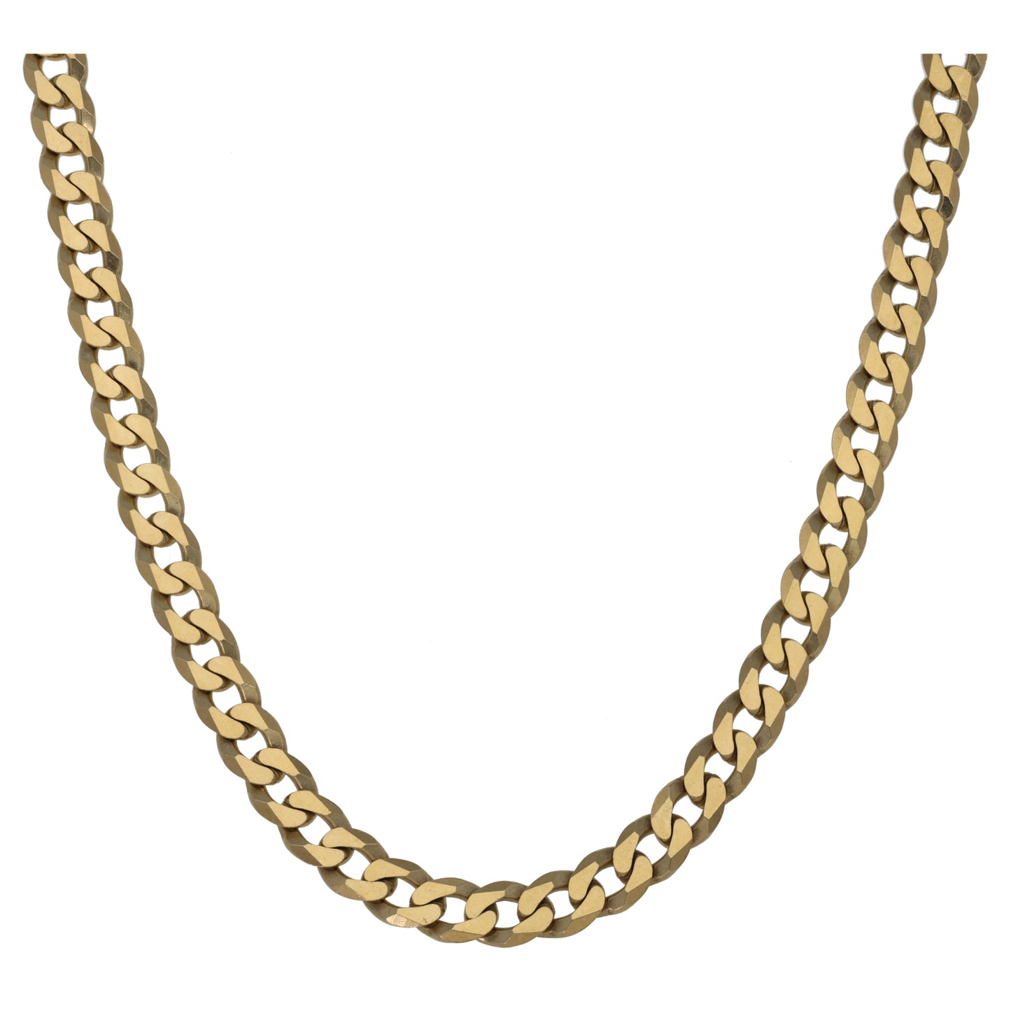 9ct Gold Curb Chain 22"