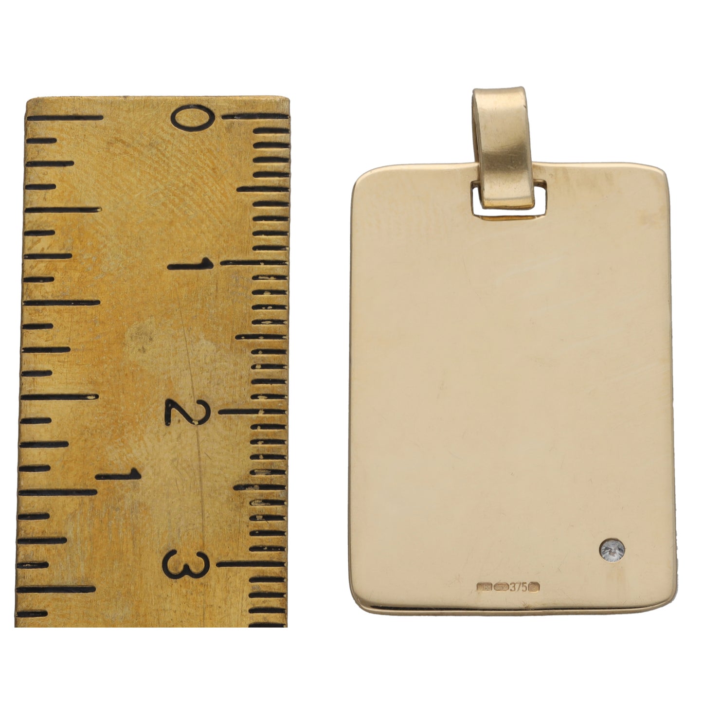 9ct Gold 0.03ct Diamond Alternative Pendant