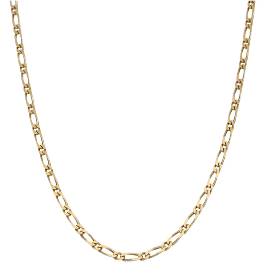 9ct Gold Figaro Chain 18"