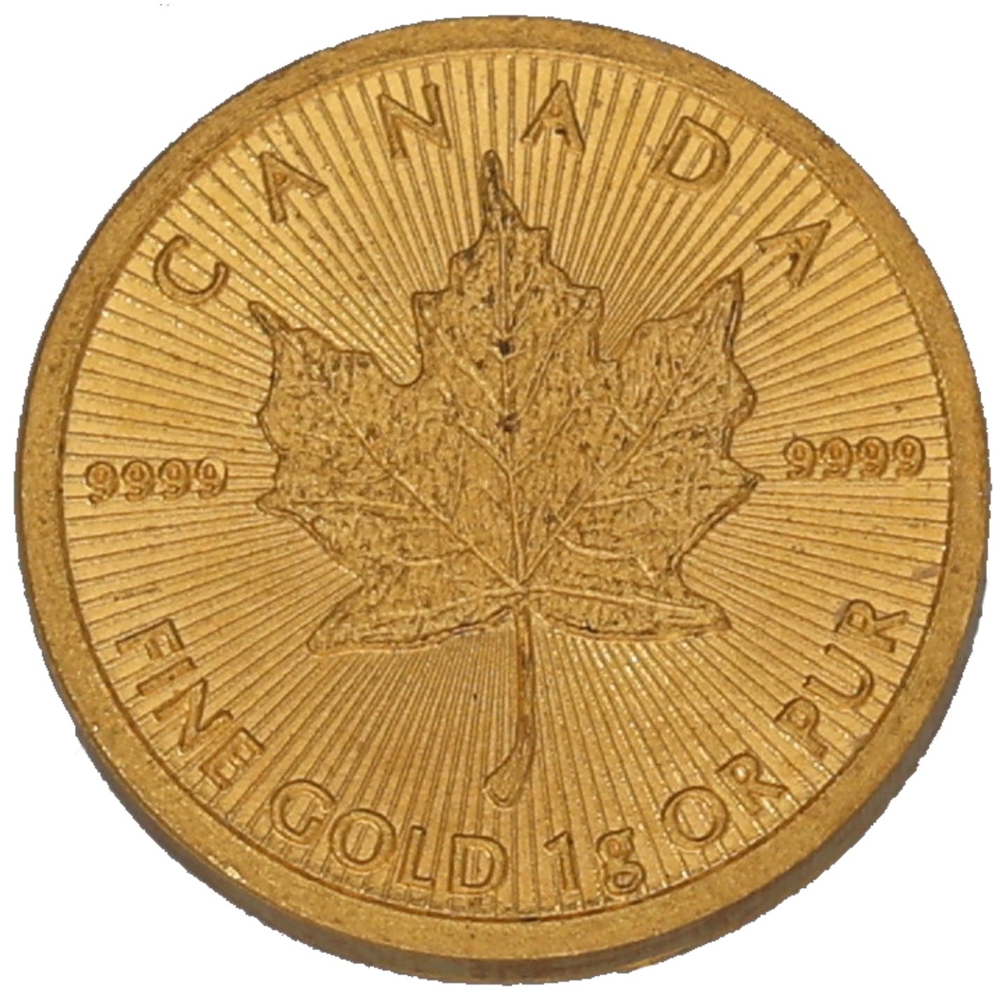 24ct Gold Canada Maple 1g Coin 2021