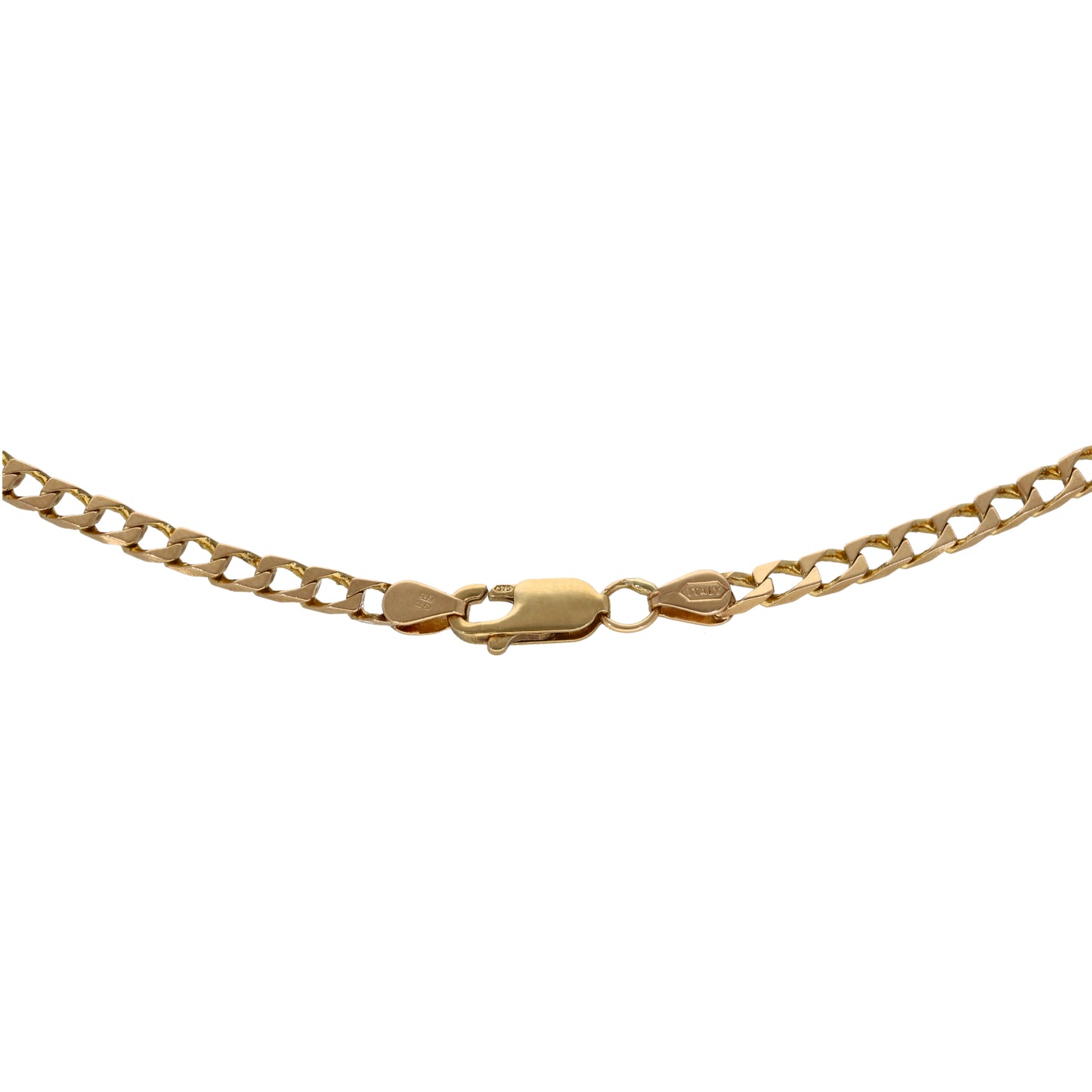 9ct Gold Curb Chain 18"