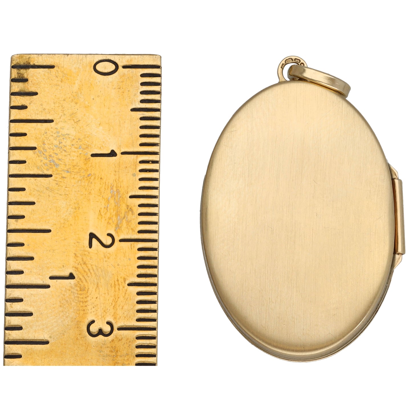 9ct Gold Patterned Locket Pendant
