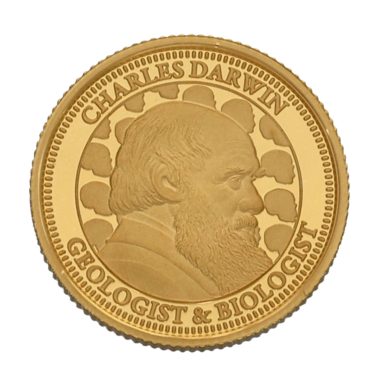 22ct Gold Charles Darwin Geologist & Biologist Quarter Sovereign Coin 2025