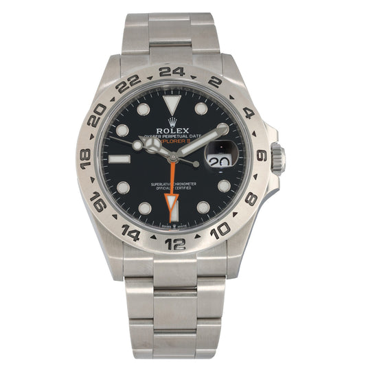 Rolex Explorer II 226570, black dial in 42mm stainless steel case and Oyster bracelet