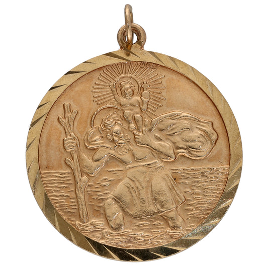 9ct Gold St Christopher Pendant