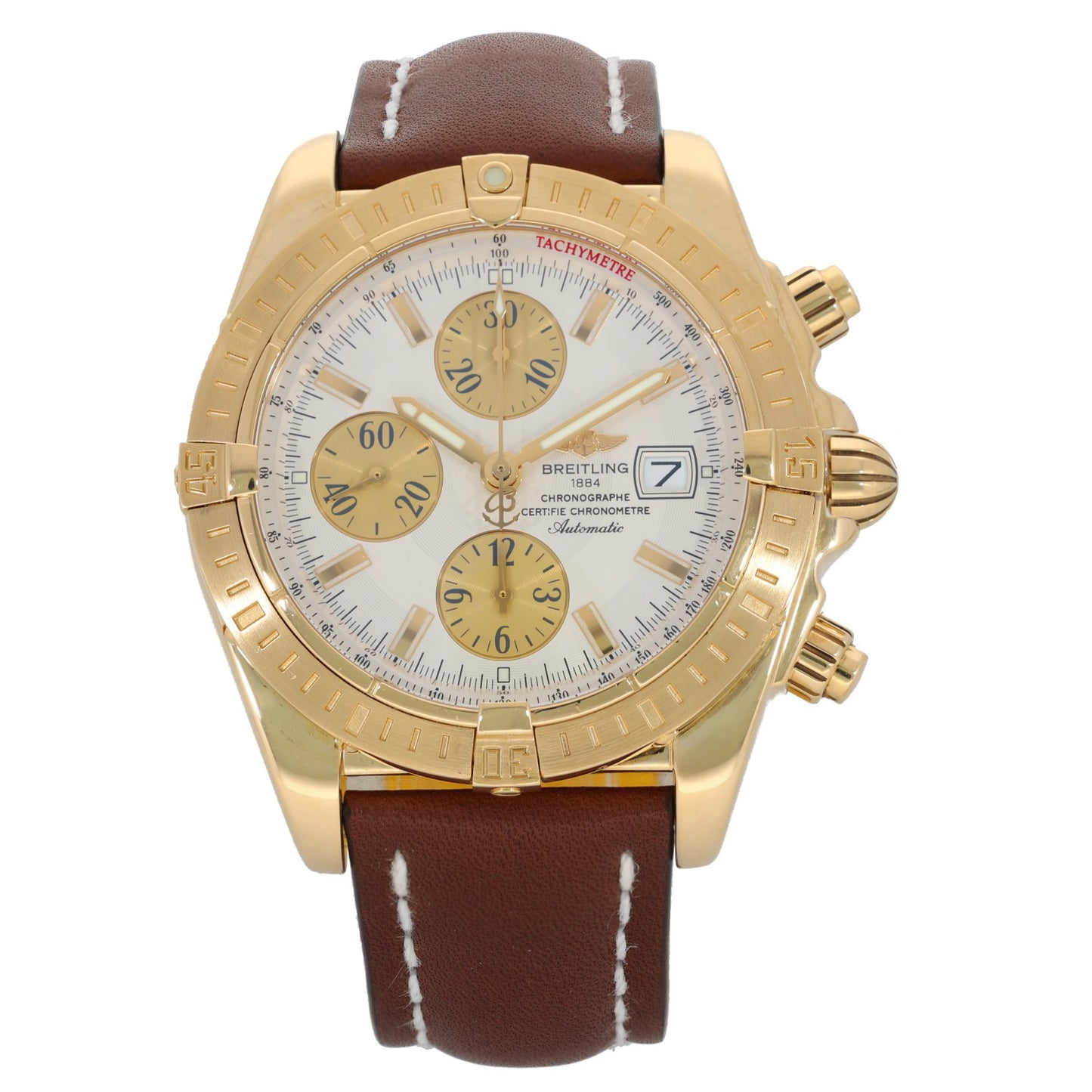 Breitling Chronomat K13356 44mm Gold Watch
