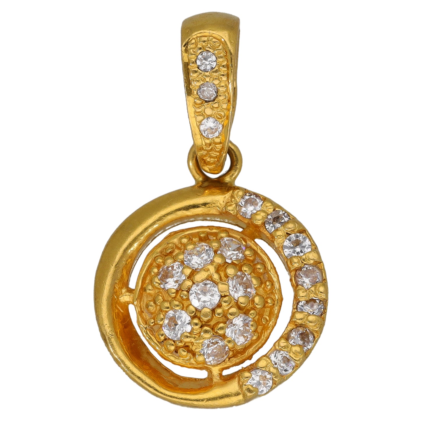 22ct Gold Cubic Zirconia Dress/Cocktail Pendant