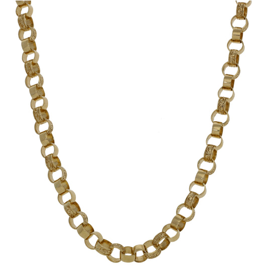 9ct Gold Belcher Chain 16"