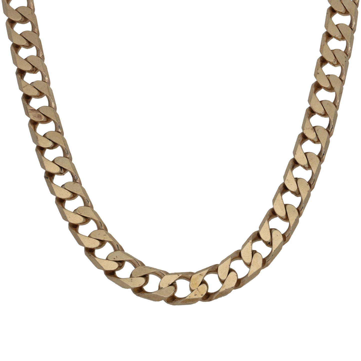 9ct Gold Curb Chain 25"