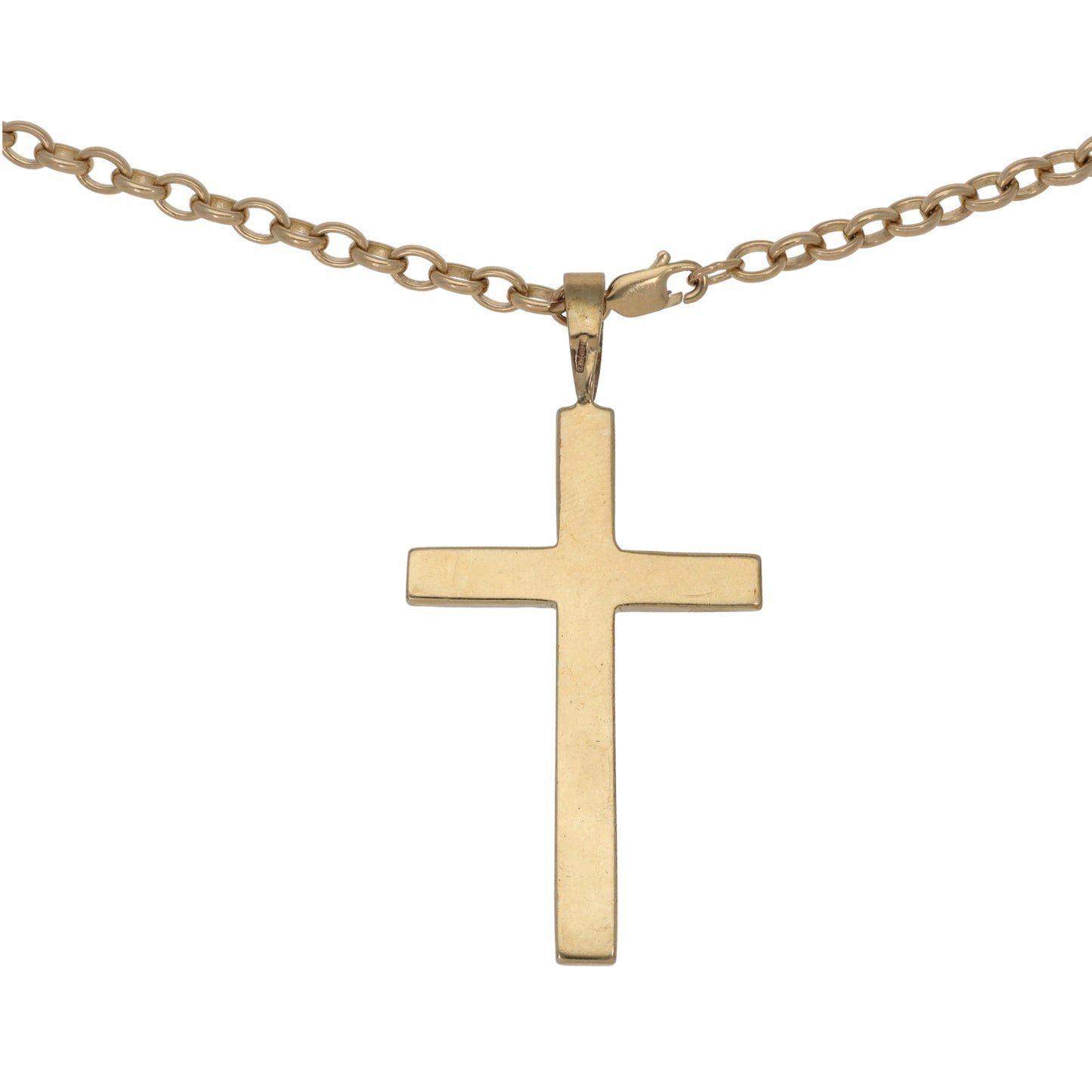 9ct Gold Cross Pendant With Chain