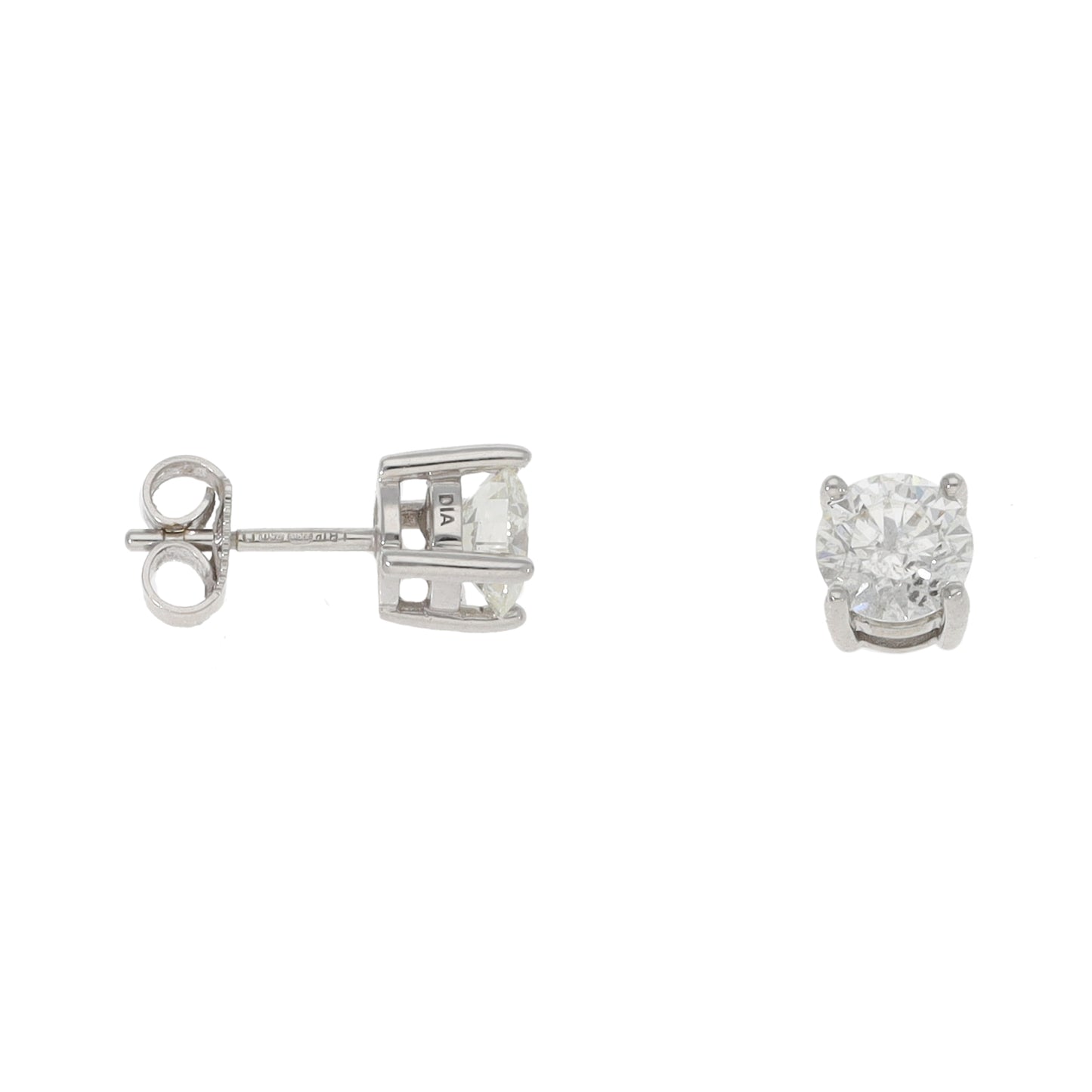18ct White Gold 1.60ct Diamond Stud Earrings