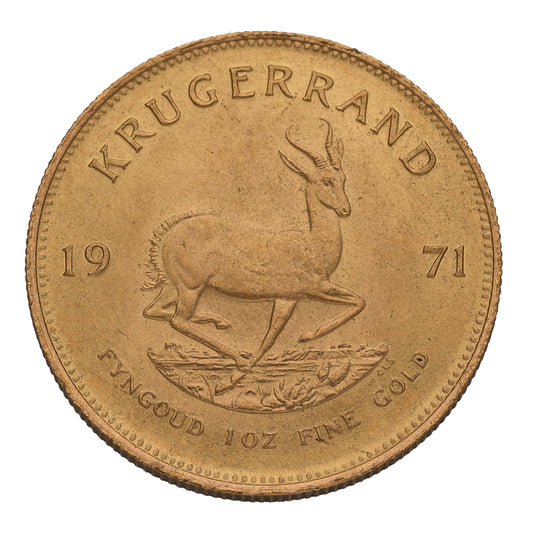 22ct Gold 1 OZ Krugerrand Coin 1971