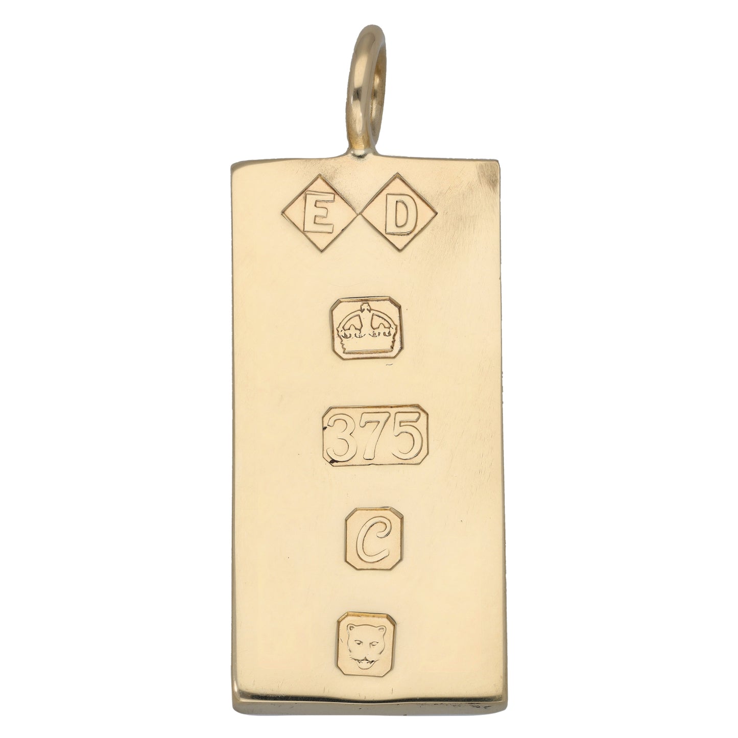 9ct Gold Ingot Pendant