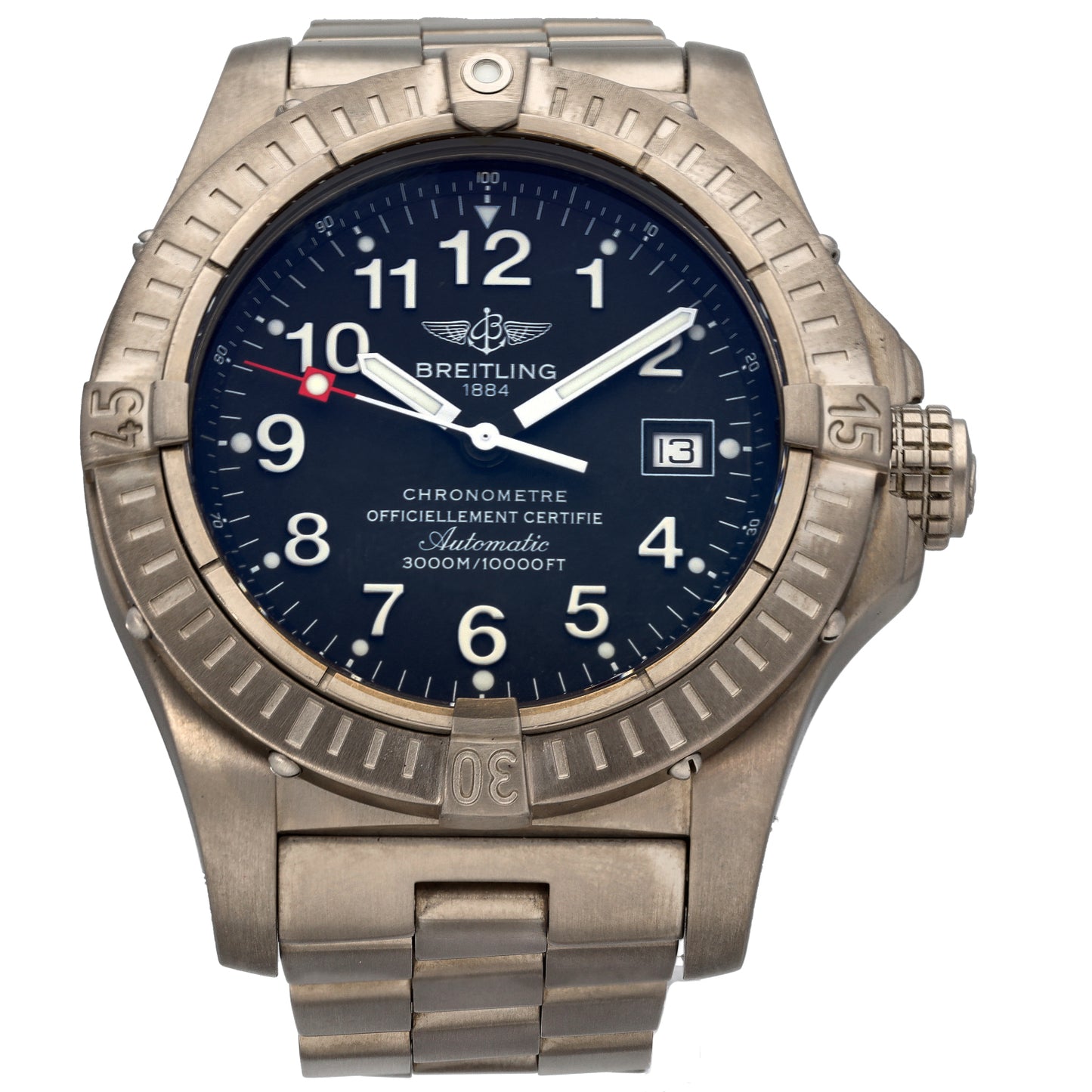 Breitling Avenger Seawolf E17370 42mm Titanium Watch