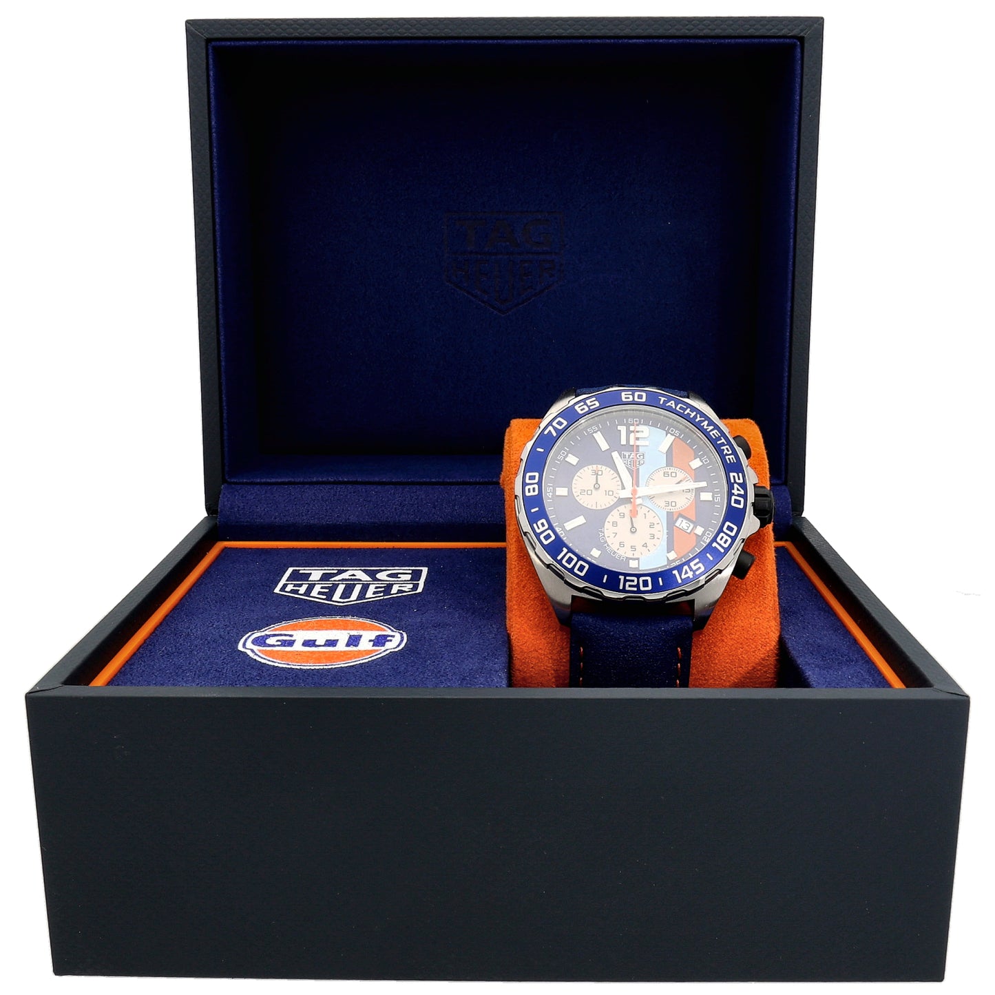 Tag Heuer Formula 1 Gulf CAZ101N 43mm Stainless Steel Watch