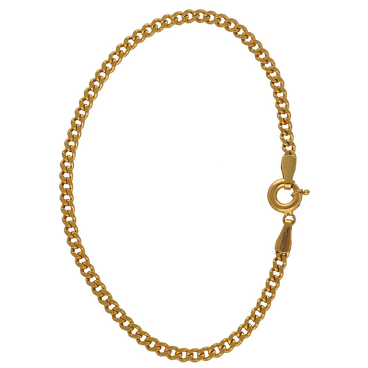 New 22ct Gold Curb Bracelet