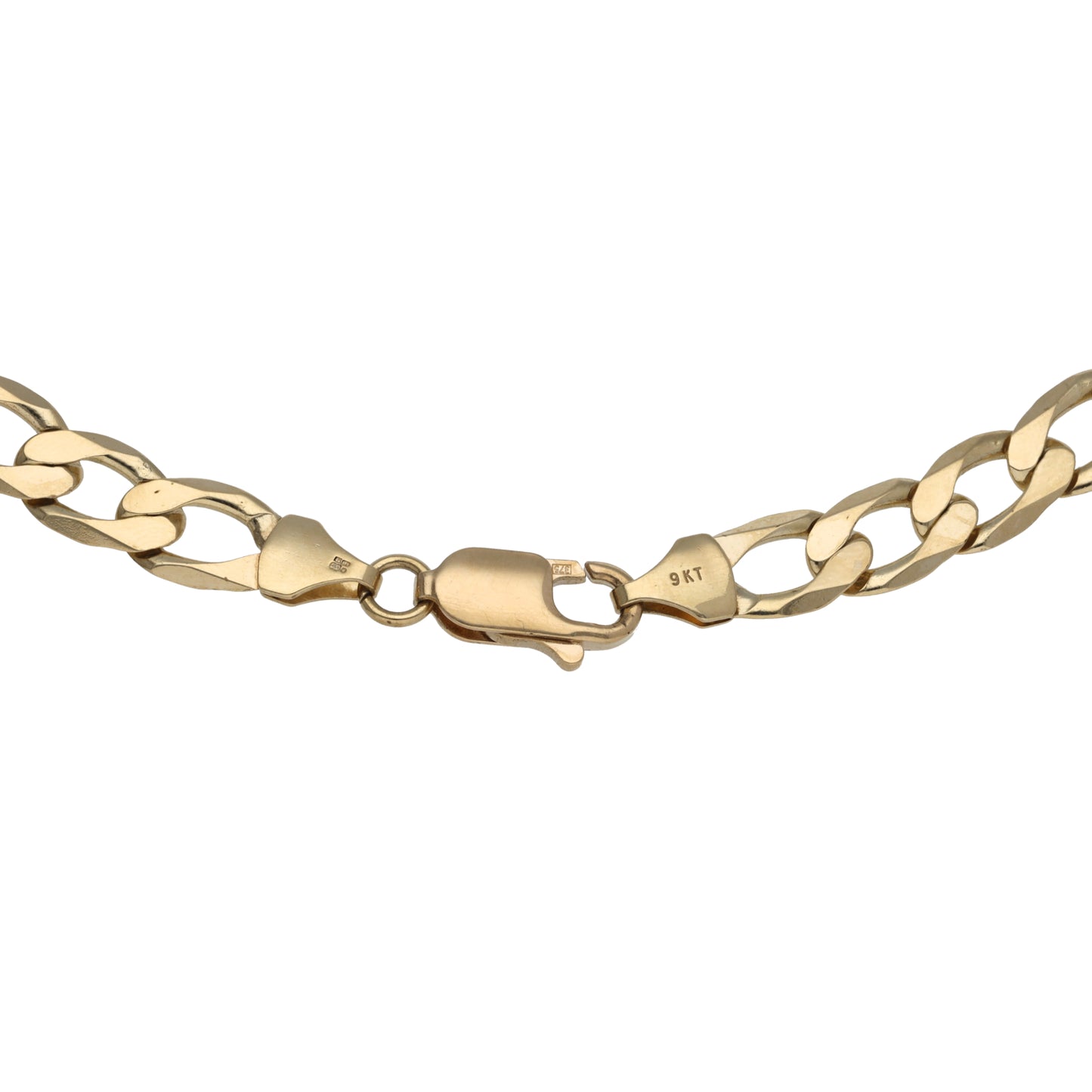 9ct Gold Curb Chain 22"