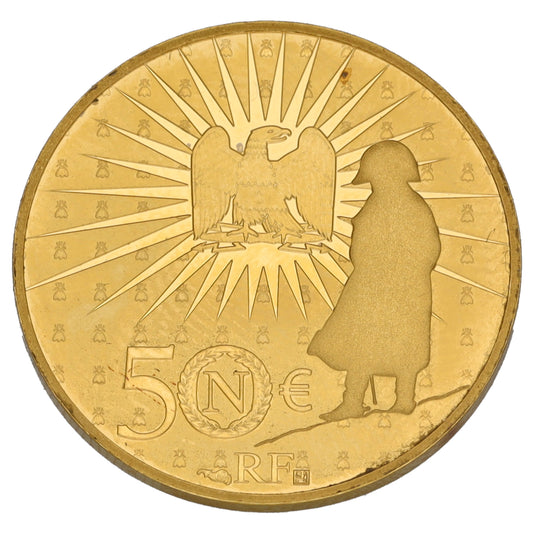 22ct Gold Napoleon 50 Euros Coin 2021