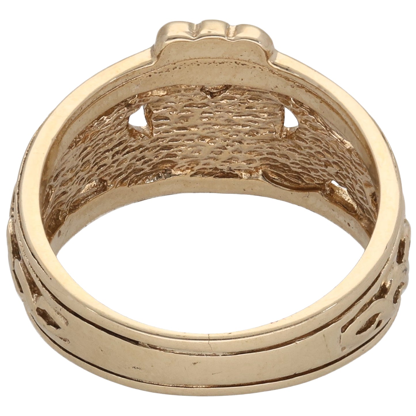 9ct Gold Claddagh Ring Size T