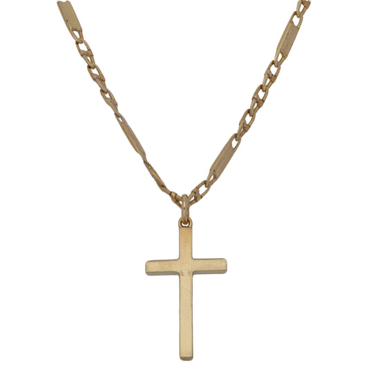 9ct Gold Cross Pendant With Chain