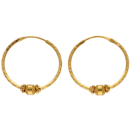 22ct Gold Hoop Earrings