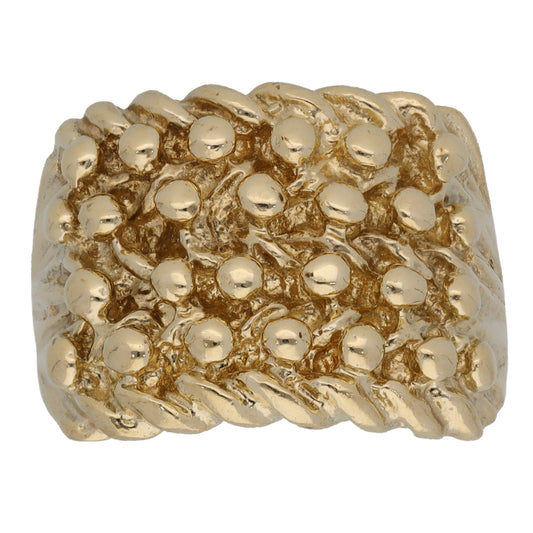 9ct Gold Keeper Ring Size P