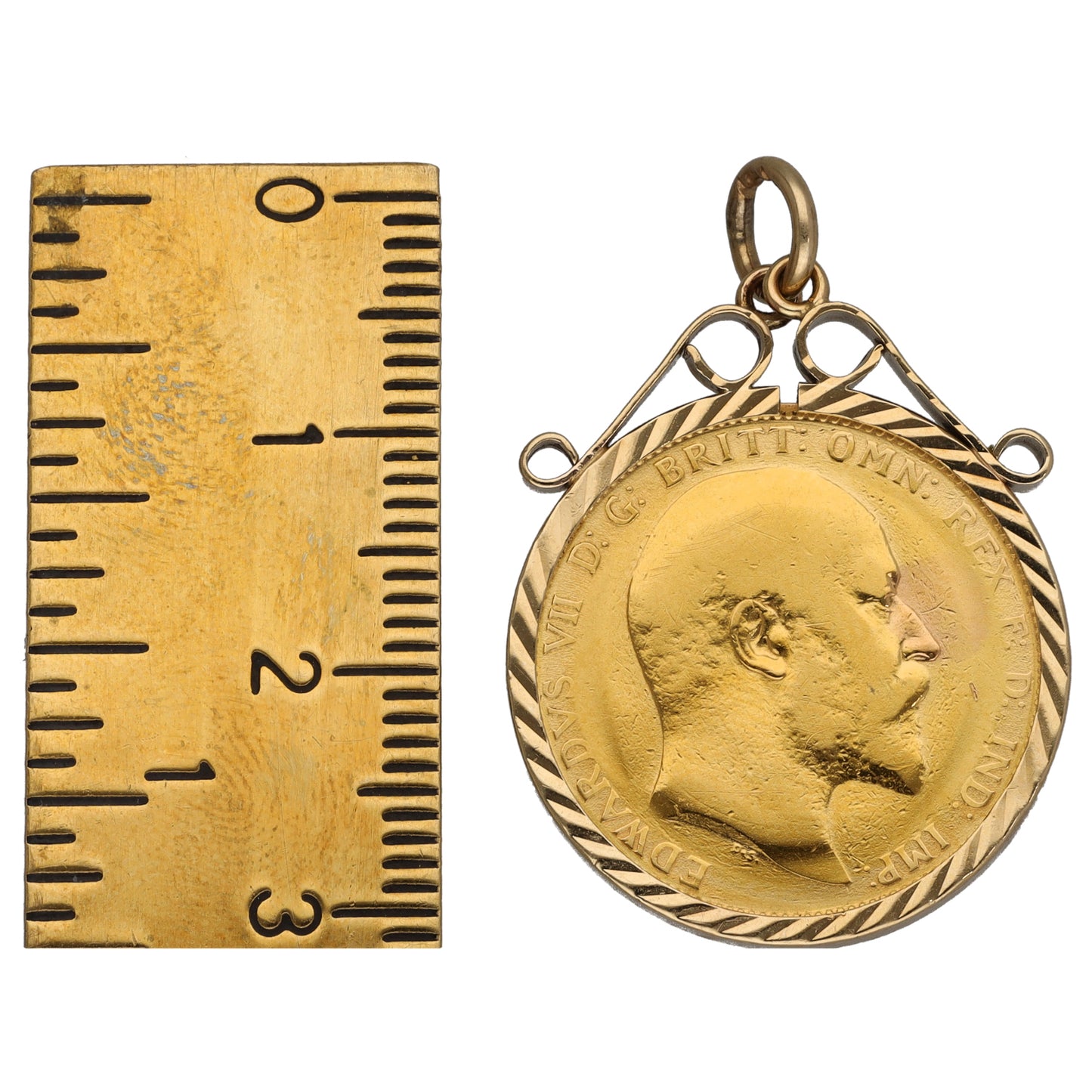 9ct Gold Full Sovereign Coin Pendant
