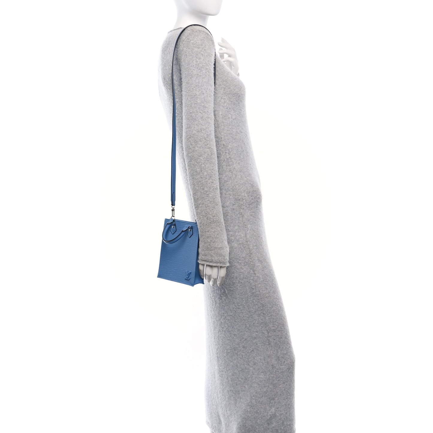 Louis Vuitton Petit Sac Plat Epi Leather Bag - Bleuet