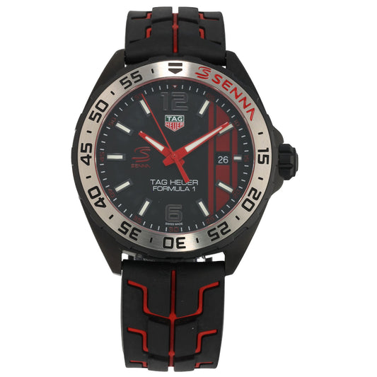 Tag Heuer Formula 1 Senna WAZ1014 43mm PVD Stainless Steel Watch