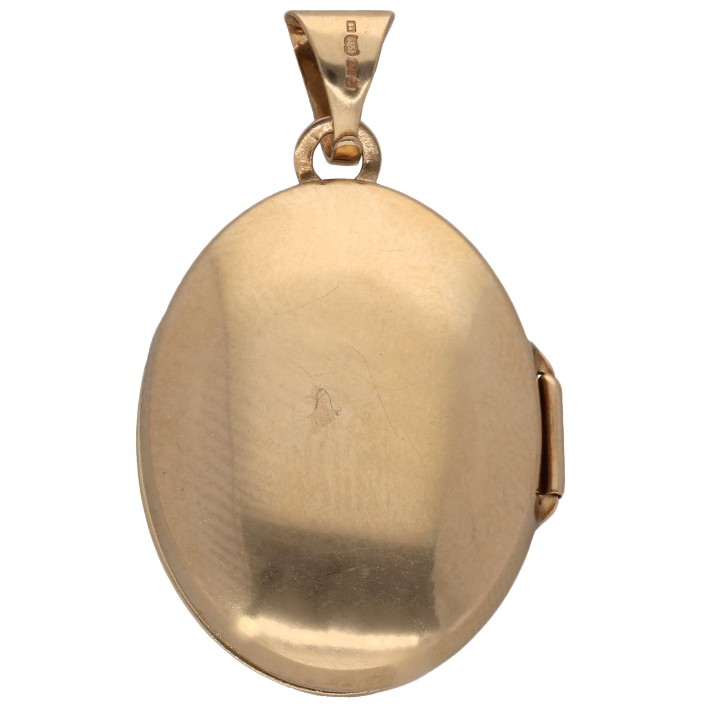 9ct Gold Patterned Locket Pendant