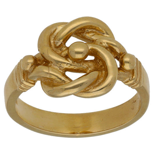 9ct Gold Knot Ring Size X