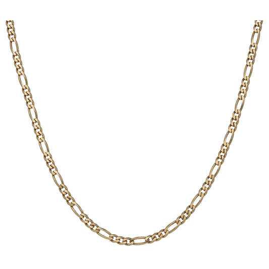9ct Gold Figaro Chain 18"
