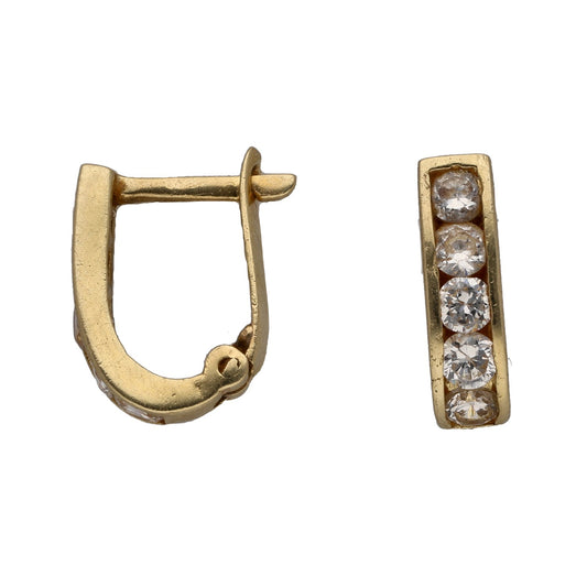14ct Gold Cubic Zirconia Dress/Cocktail Earrings