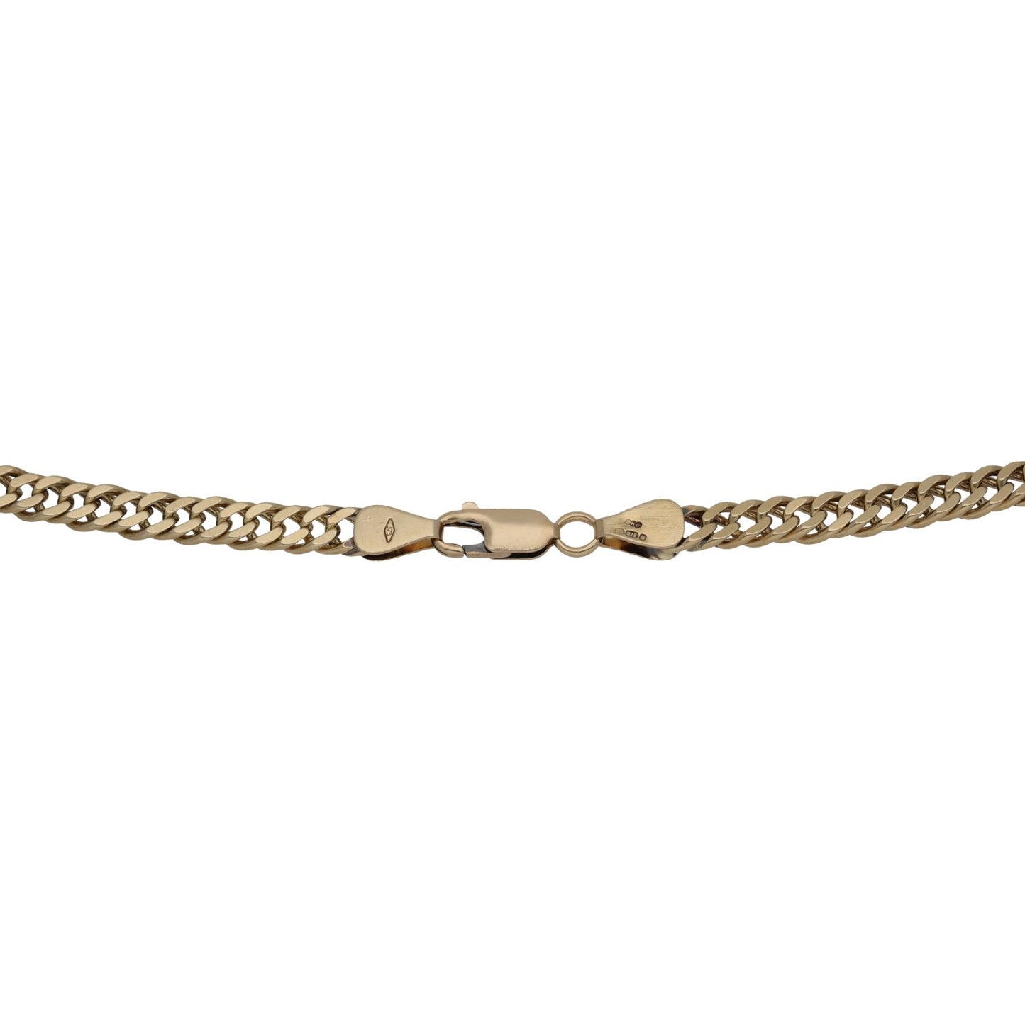 9ct Gold Ingot Pendant With Chain