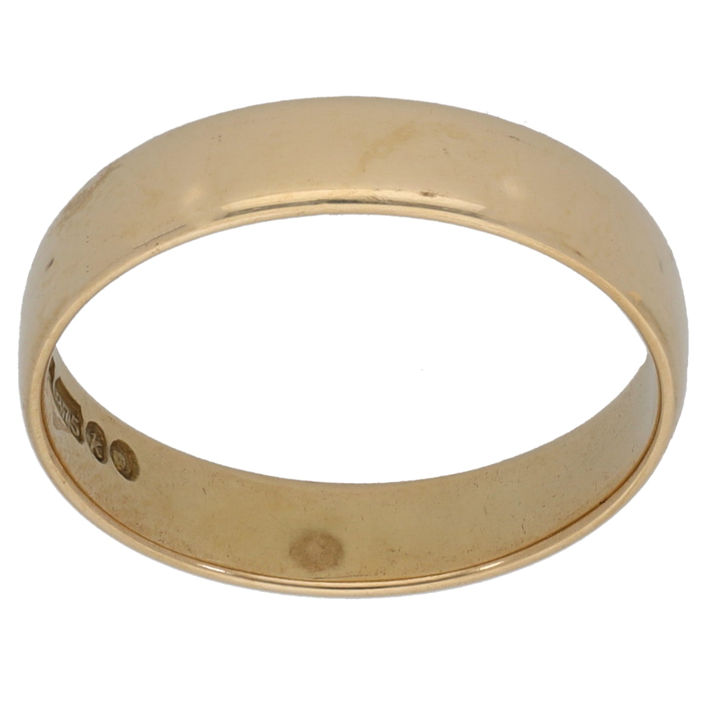 9ct Gold Plain Wedding Ring Size O