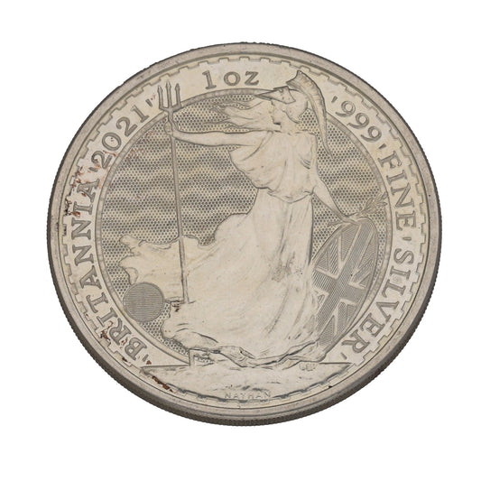 Fine Silver Queen Elizabeth II 1 OZ Britannia Coin 2021