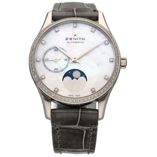 Zenith Elite Ultra Thin 16.2310.692 33mm Stainless Steel Watch (Ex-Display)