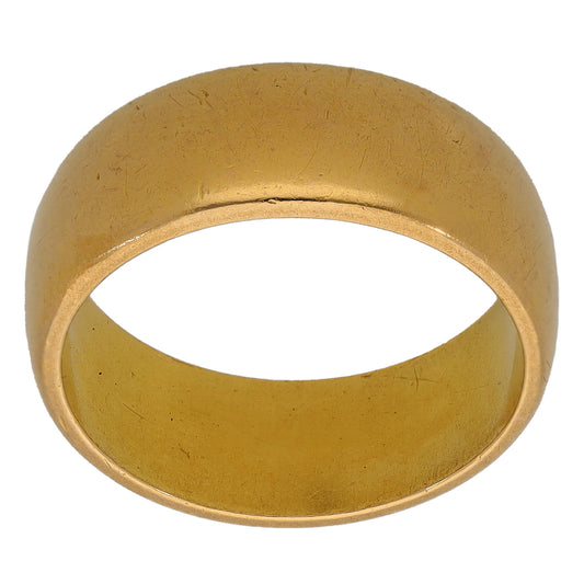 22ct Gold Plain Wedding Ring Size L