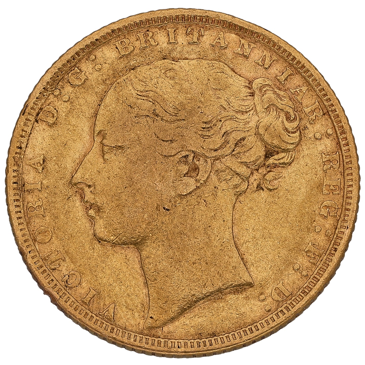 22ct Gold Queen Victoria Full Sovereign Coin 1871
