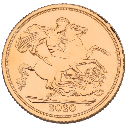 22ct Gold Queen Elizbeth II Full Sovereign Coin 2020