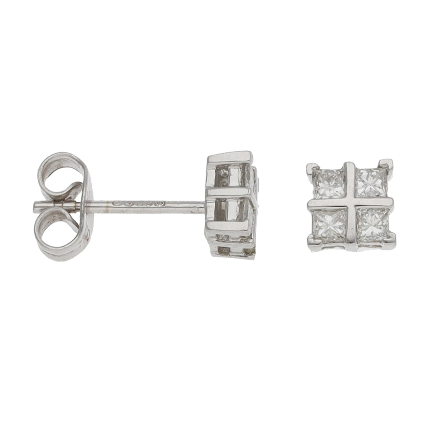 18ct White Gold 0.40ct Diamond Dress/Cocktail Earrings